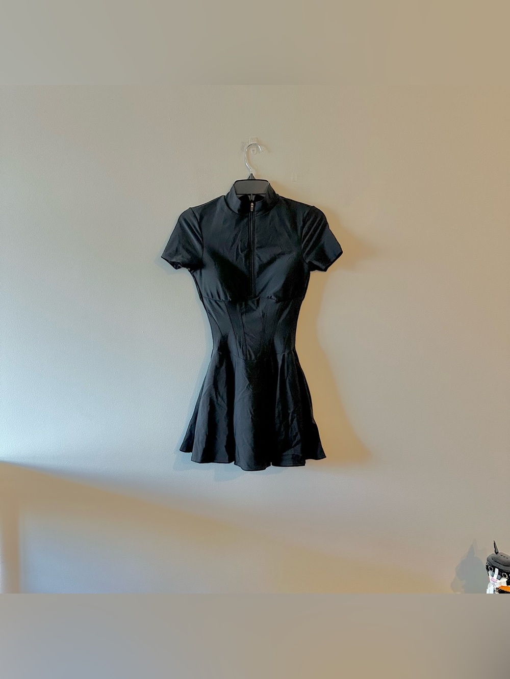 NEW 11NIL Vienna Low Zip Corset Dress Black M Sculpting Shorts